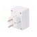 Connector: AC supply | splitter | 2P | Type: round,flat | white paveikslėlis 6