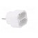 Connector: AC supply | splitter | 2P | Type: round,flat | white image 8