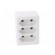 Connector: AC supply | splitter | 2P | Type: round,flat | white paveikslėlis 9