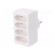 Connector: AC supply | splitter | 2P | Type: round,flat | white paveikslėlis 1