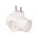 Connector: AC supply | splitter | 2P | Type: round,with backlight paveikslėlis 1