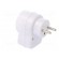 Connector: AC supply | splitter | 2P+PE | 250VAC | 10A | white image 4