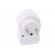 Connector: AC supply | splitter | 2P+PE | 250VAC | 10A | white image 5