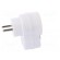 Connector: AC supply | splitter | 2P+PE | 250VAC | 10A | white image 7