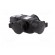Connector: AC supply | socket | 2P+PE | 250VAC | 16A | black | for cable image 8