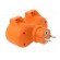 Connector: AC supply | splitter | 2P+PE | 250VAC | 16A | orange | IP44 image 4