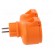 Connector: AC supply | splitter | 2P+PE | 250VAC | 16A | orange | IP44 image 7