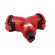 Connector: AC supply | splitter | 2P+PE | 250VAC | 16A | red | for cable image 5