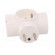Connector: AC supply | splitter | 2P+PE | 250VAC | 16A | white image 9