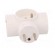 Connector: AC supply | splitter | 2P+PE | 250VAC | 16A | white фото 9