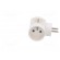 Connector: AC supply | splitter | 2P+PE | 250VAC | 16A | white фото 3