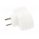Connector: AC supply | splitter | 2P+PE | 250VAC | 16A | white image 7