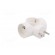 Connector: AC supply | splitter | 2P+PE | 250VAC | 16A | white image 4