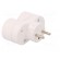 Connector: AC supply | splitter | 2P+PE | 250VAC | 16A | white image 8
