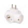 Connector: AC supply | splitter | 2P+PE | Type: round,with earthing image 1