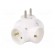 Connector: AC supply | splitter | 2P+PE | Type: round,with earthing image 4