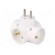 Connector: AC supply | splitter | 2P+PE | Type: round,with earthing image 6