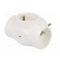 Connector: AC supply | splitter | 2P+PE | white | Output: 3x socket image 6