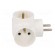 Connector: AC supply | splitter | 2P+PE | white | Output: 3x socket paveikslėlis 7