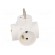 Connector: AC supply | splitter | 2P+PE | white | Output: 4x socket paveikslėlis 3