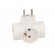 Connector: AC supply | splitter | 2P+PE | white | Output: 4x socket image 5