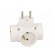 Connector: AC supply | splitter | 2P+PE | white | Output: 4x socket фото 9