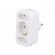 Plug socket strip: protective | Sockets: 3 | Colour: white paveikslėlis 2