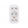 Plug socket strip: protective | Sockets: 3 | Colour: white image 9