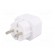 Plug socket strip: protective | Sockets: 2 | Colour: white фото 6