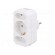 Plug socket strip: protective | Sockets: 3 | Colour: white image 1