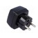 Transition: adapter | 2P+PE | 230VAC | 15A | black | PIN: 3 image 4