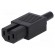 Connector: AC supply | plug | female | 10A | 250VAC | IEC 60320 | C15 image 1