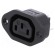 Connector: AC supply | socket | female | 10A | 250VAC | IEC 60320 | 40mm image 1