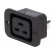 Connector: AC supply | socket | female | 16A | IEC 60320 | C19 (J) | 70°C image 1