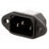 Connector: AC supply | socket | male | 10A | 250VAC | IEC 60320 | C14 (E) paveikslėlis 1