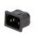 Connector: AC supply | socket | male | 10A | 250VAC | IEC 60320 | C14 (E) paveikslėlis 2