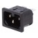 Connector: AC supply | socket | male | 10A | 250VAC | IEC 60320 | UL94V-0 paveikslėlis 1