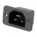Connector: AC supply | socket | male | 16A | 250VAC | IEC 60320 | C22 image 1