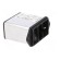 Connector: AC supply | socket | male | 1A | 250VAC | C14 (E),shielded image 8