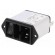 Connector: AC supply | socket | male | 1A | 250VAC | C14 (E),shielded image 1