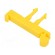 Mounting clamp | for DIN rail mounting,snap fastener | yellow image 1
