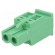 Pluggable terminal block | 5mm | ways: 2 | angled | plug | female | green image 1