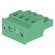 Pluggable terminal block | 5mm | ways: 4 | angled | plug | female | green фото 1