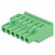 Pluggable terminal block | 5mm | ways: 6 | angled | plug | female | green image 1