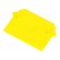 End plate | Application: ZUG | yellow | Width: 1mm | polyamide | UL94V-0 image 2