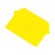 End plate | Application: ZUG | yellow | Width: 1mm | polyamide | UL94V-0 image 1