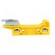 Mounting adapter | yellow | DIN | Width: 11mm | polyamide | TS35 paveikslėlis 3