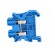 Splice terminal: rail | 0.14÷4mm2 | ways: 1 | terminals: 2 | blue | 41A image 3