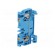 Splice terminal: rail | 2.5mm2 | ways: 1 | terminals: 2 | blue | wemid фото 1