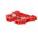 Splice terminal: rail | 6mm2 | ways: 1 | terminals: 2 | red | wemid | TS35 image 2